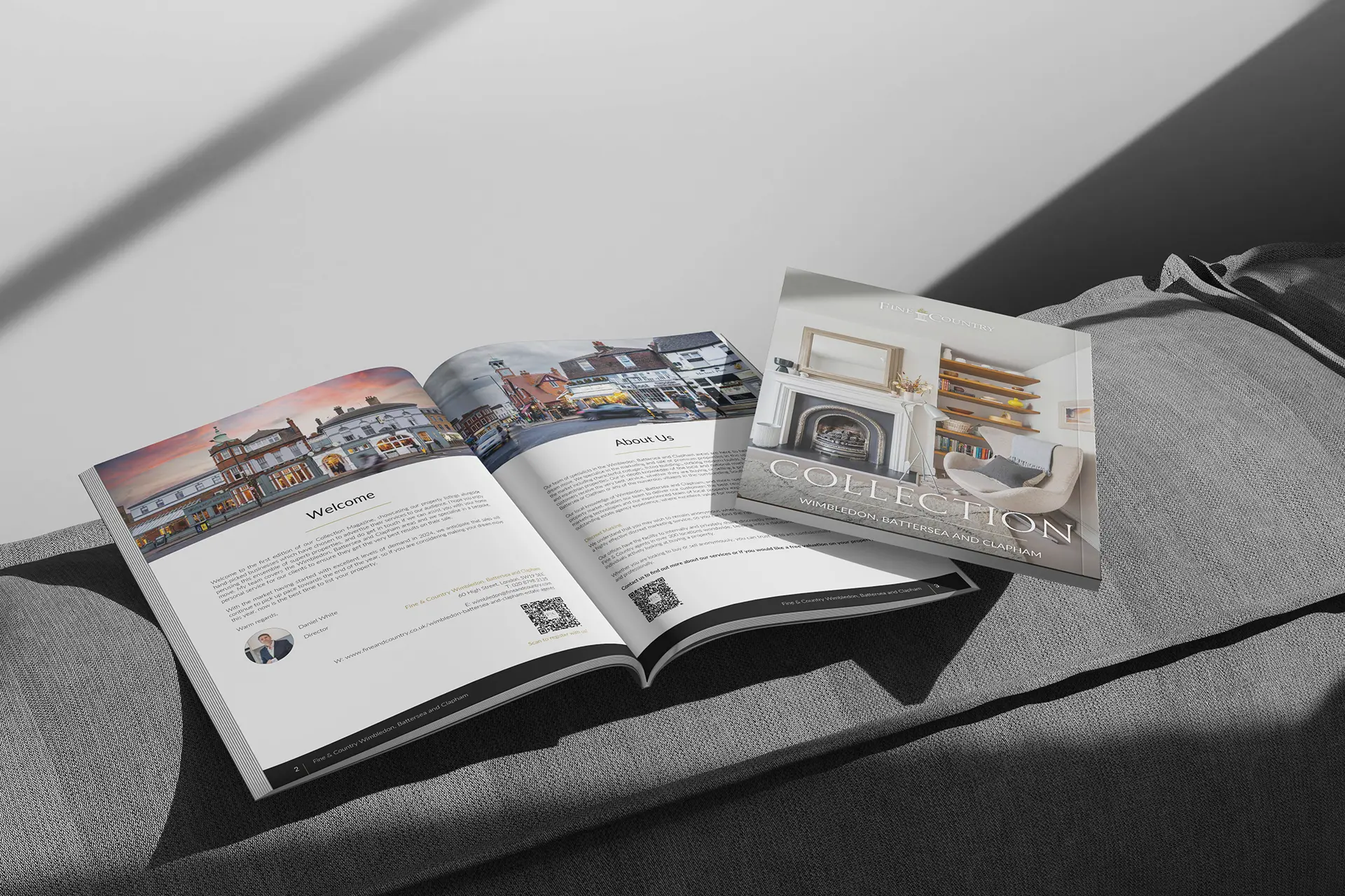 Estate agency branding publication design